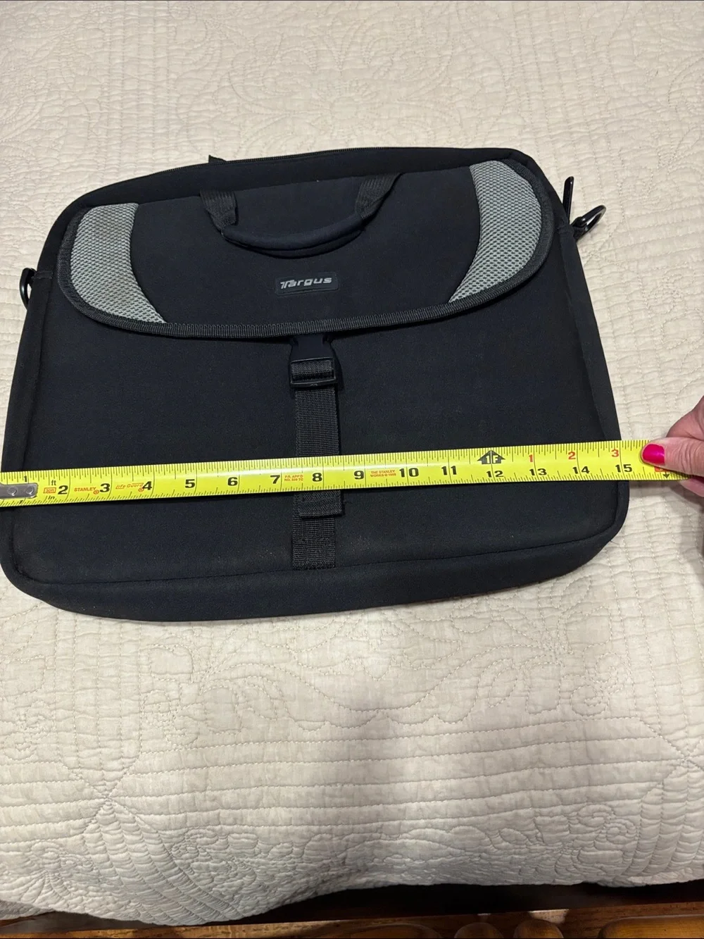 Targus Black Laptop Brief with Gray Accent Panels